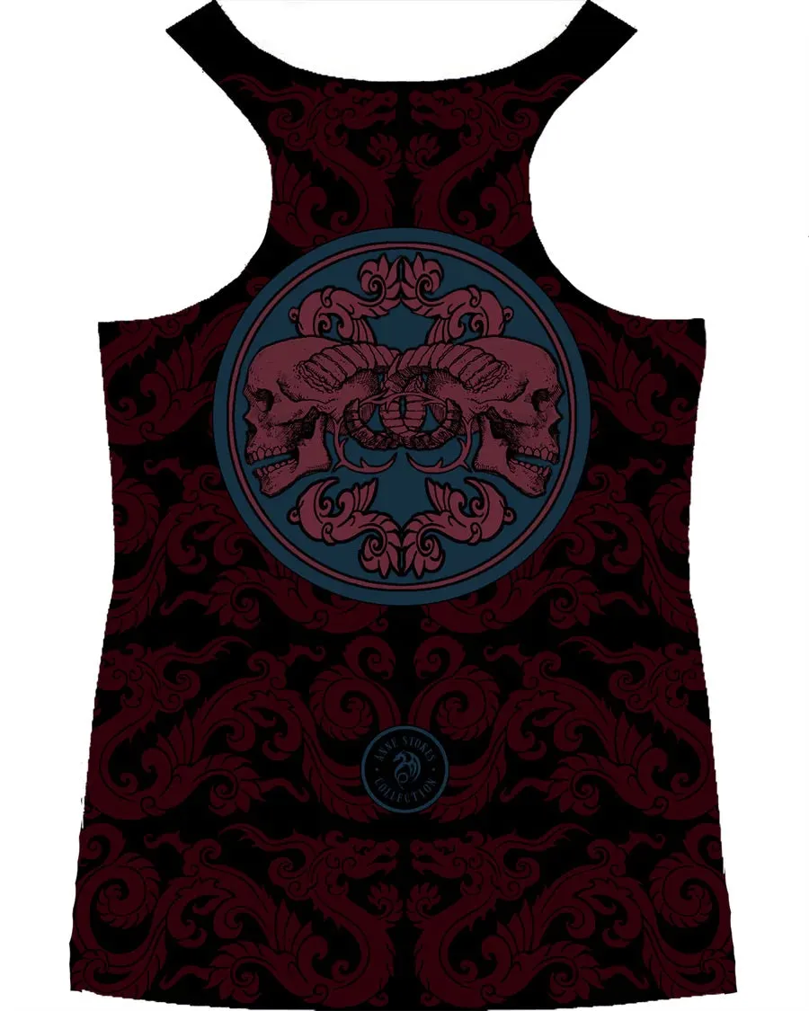 Geisha Skull by Anne Stokes, Vest Top
