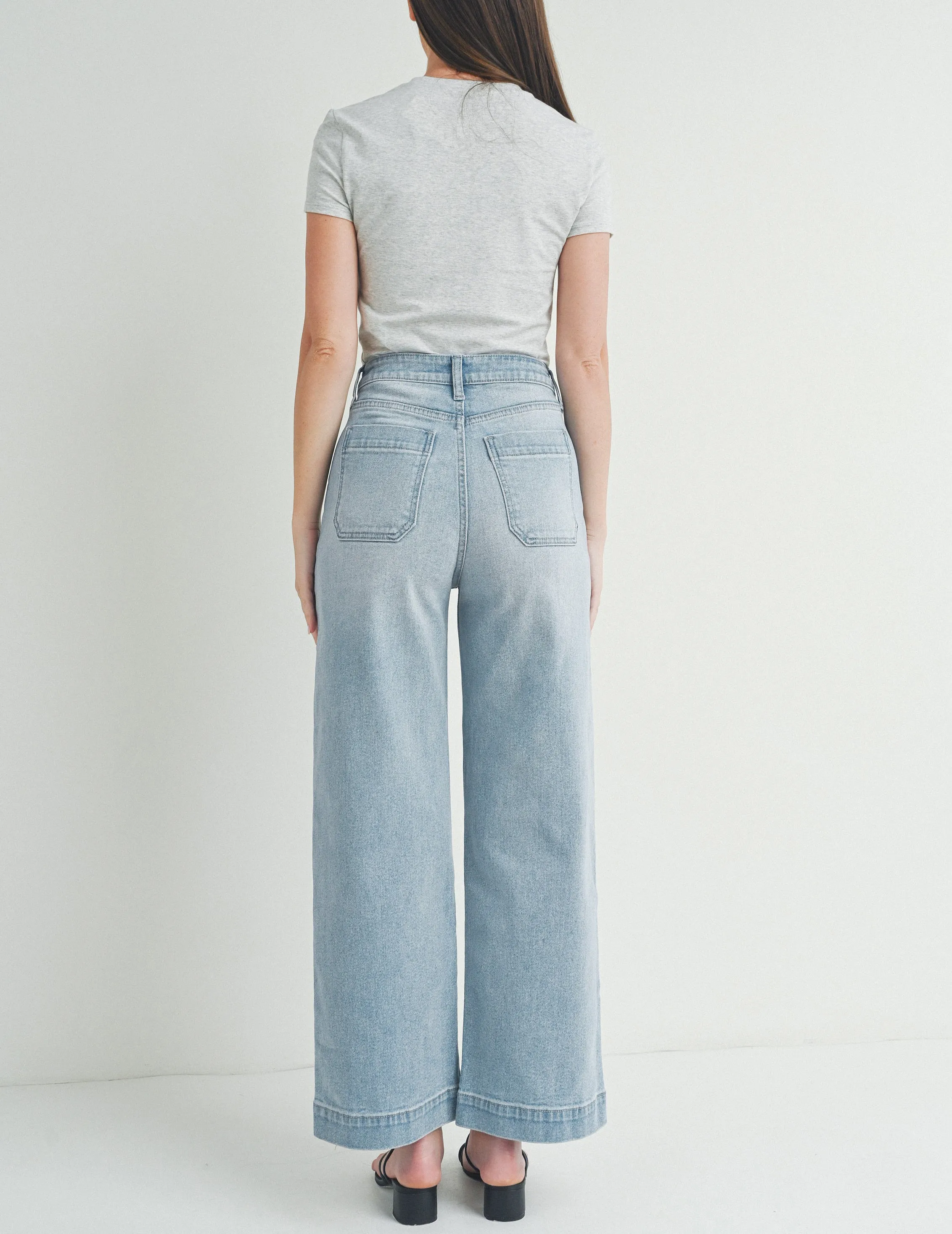 Gideon Cropped Wide Leg Jeans