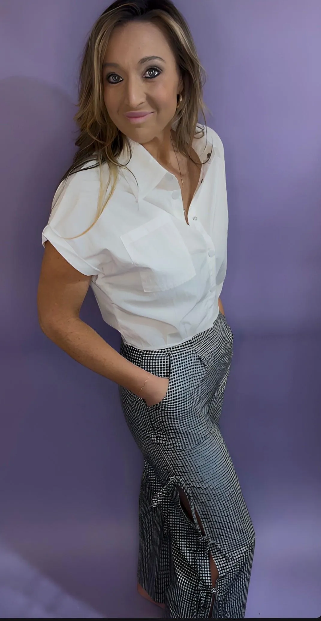 Gingham Bow Pants