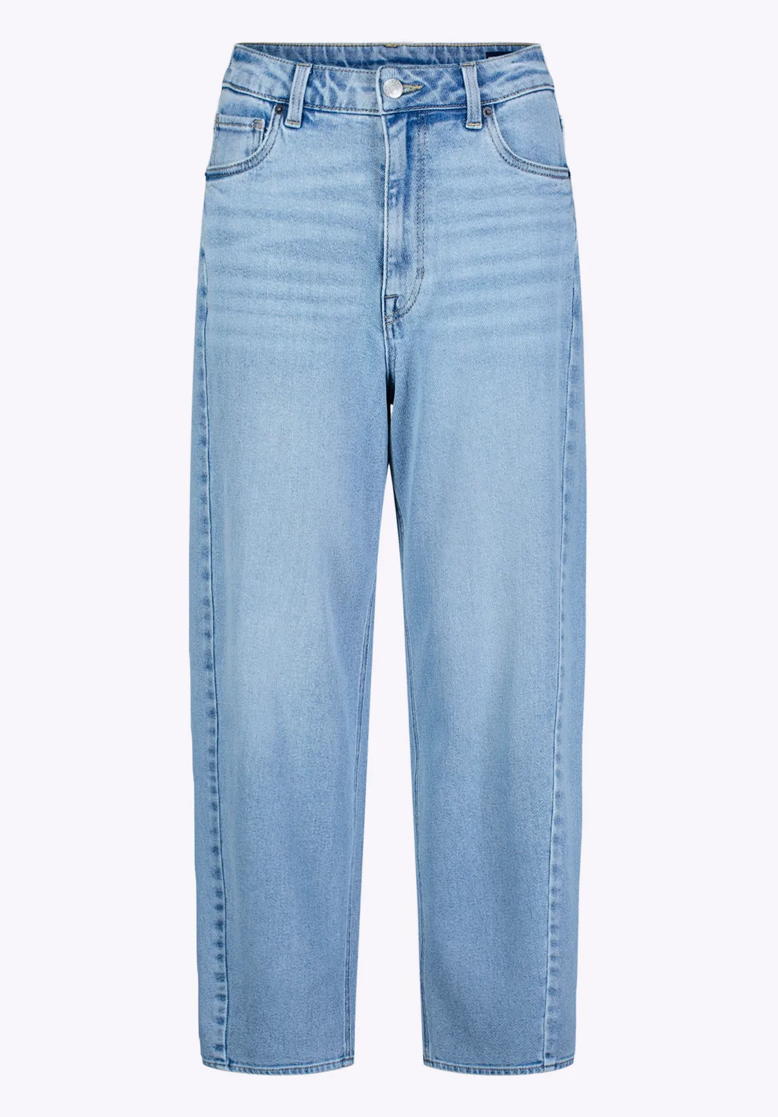 High Rise Barrel Barbara Women's Jeans, Vintage Blue - BL16072
