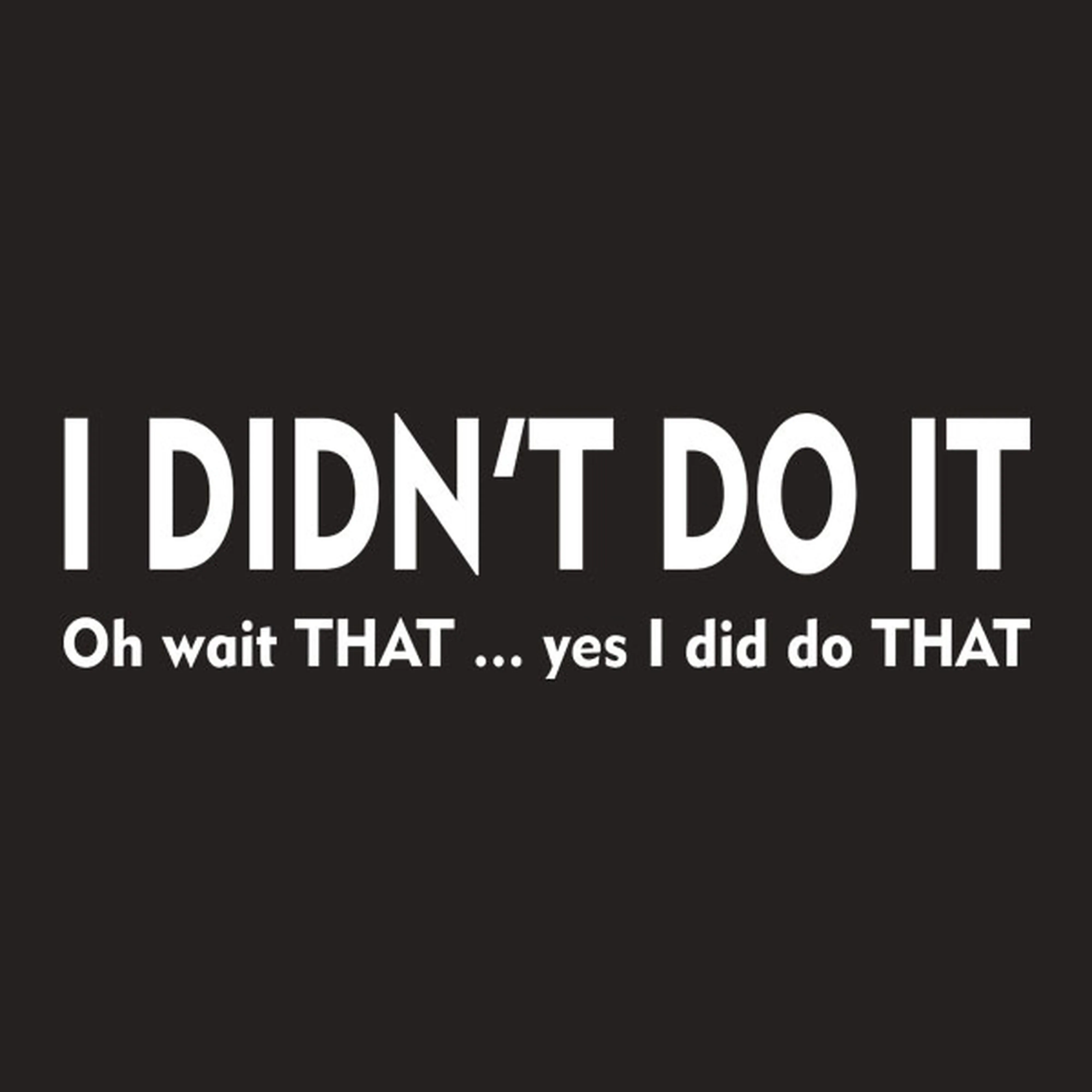 I didn't do that - T-shirt