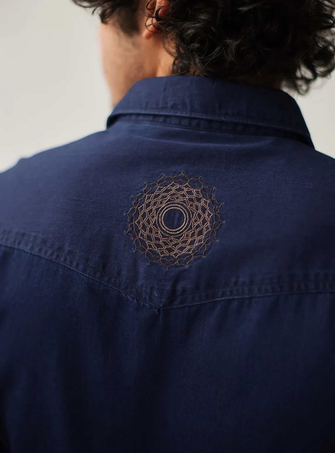 Indigo Mandala Shirt
