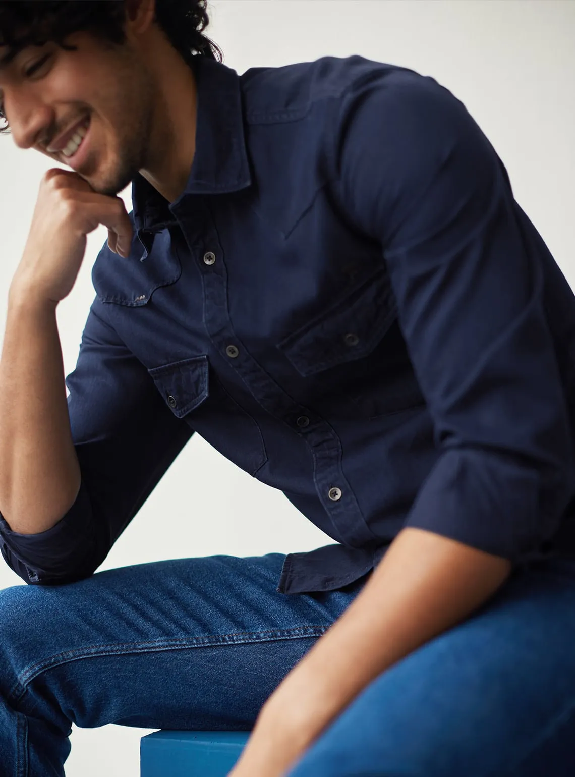 Indigo Mandala Shirt