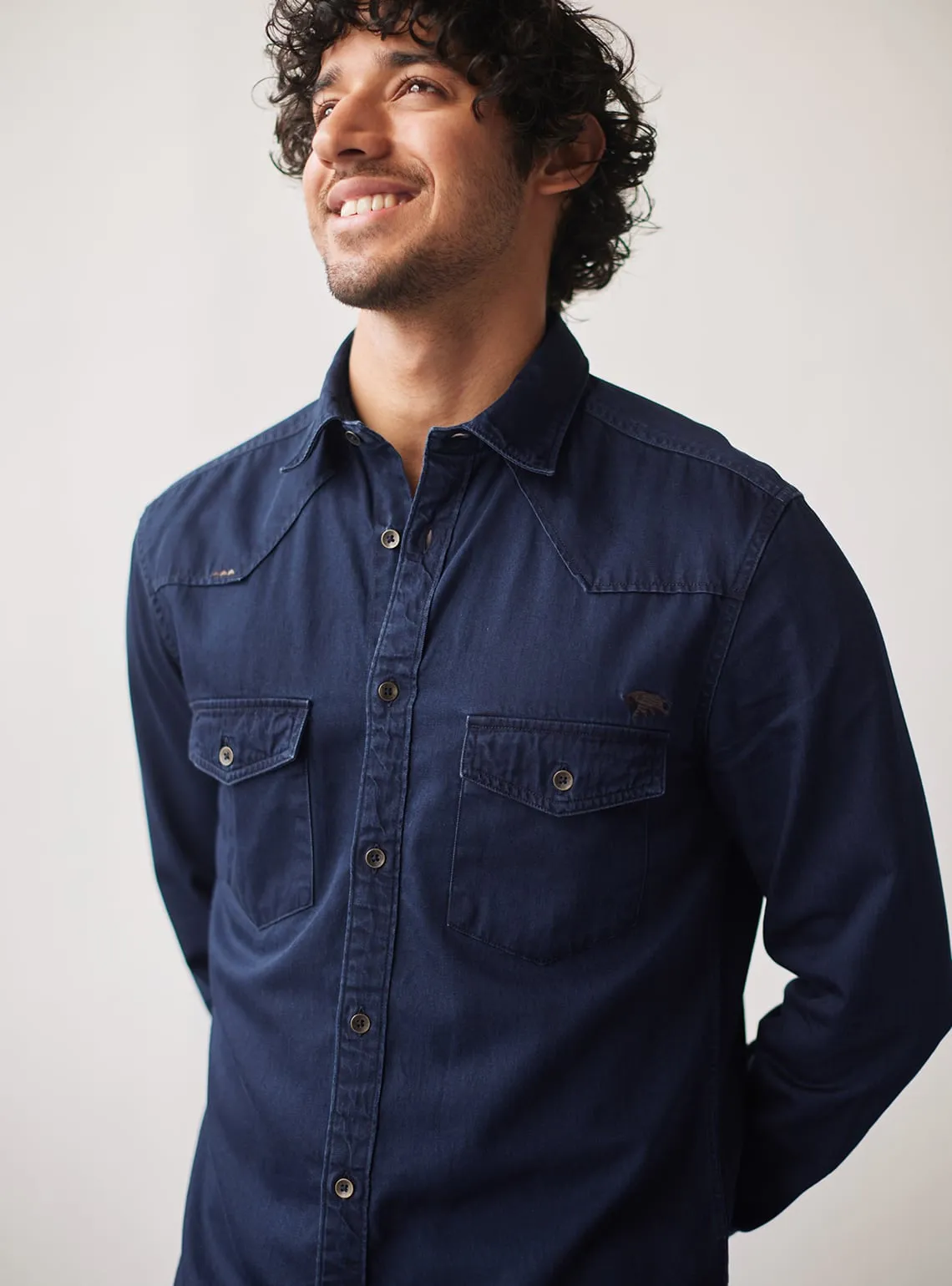 Indigo Mandala Shirt