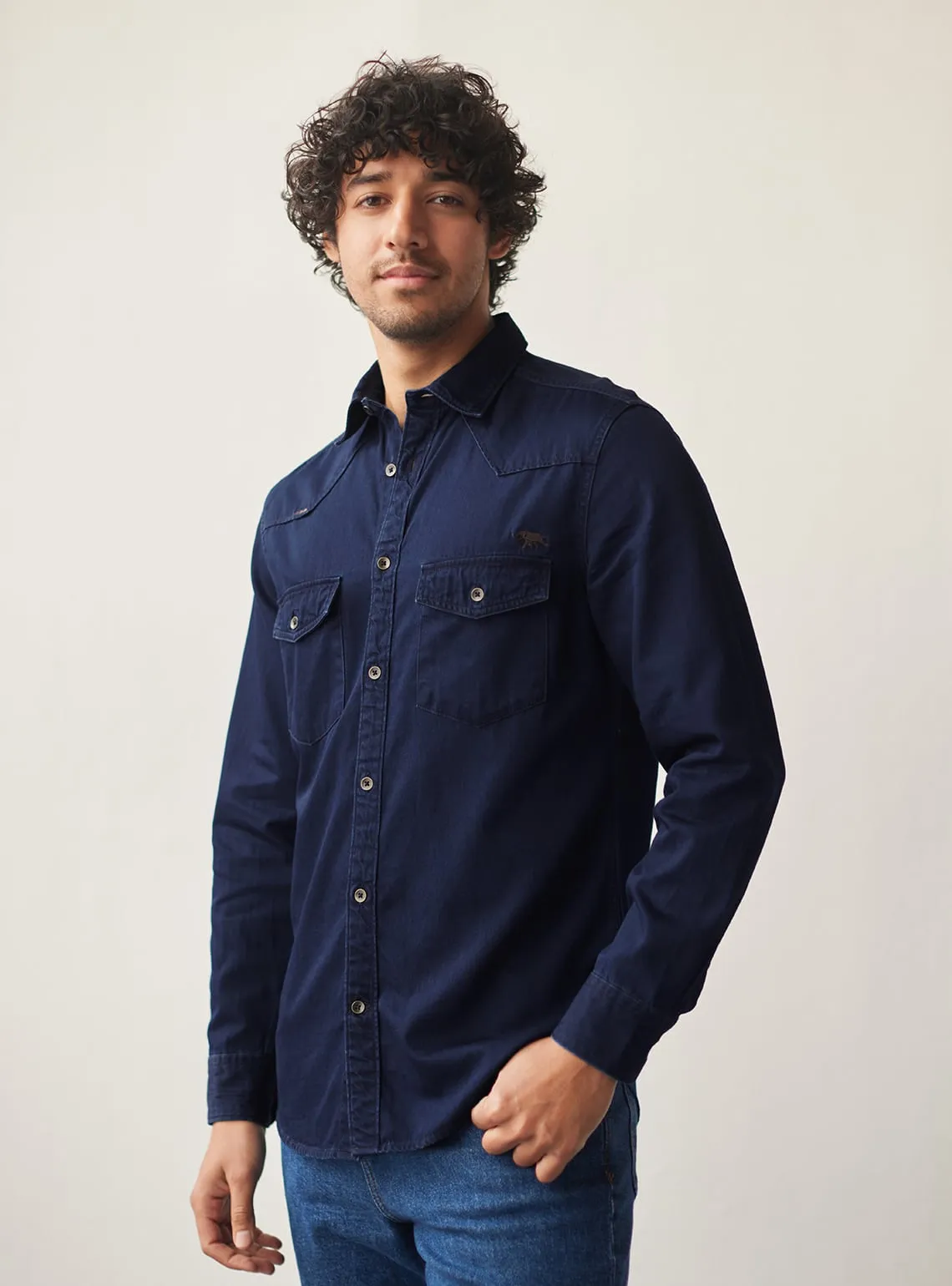 Indigo Mandala Shirt