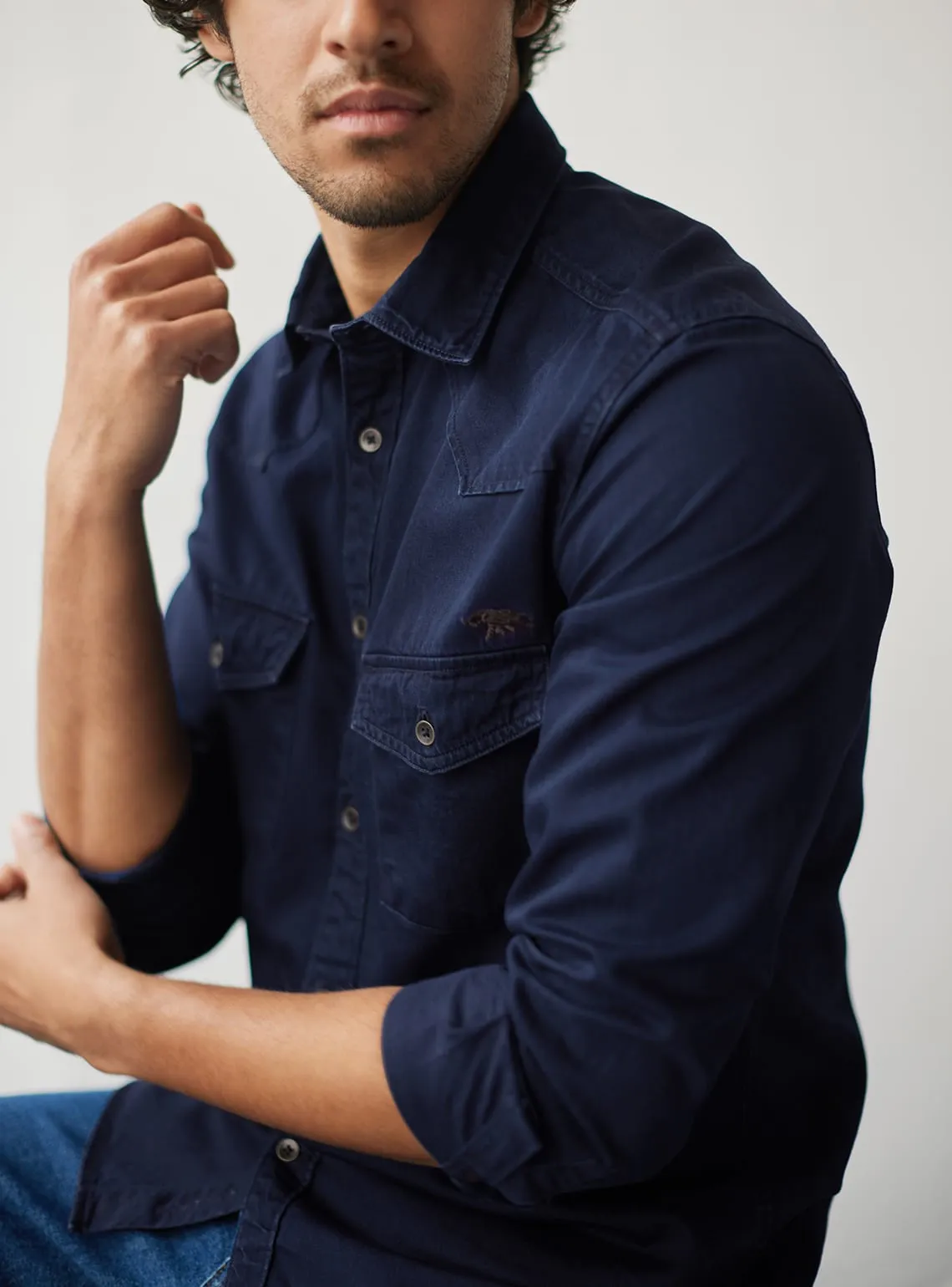 Indigo Mandala Shirt