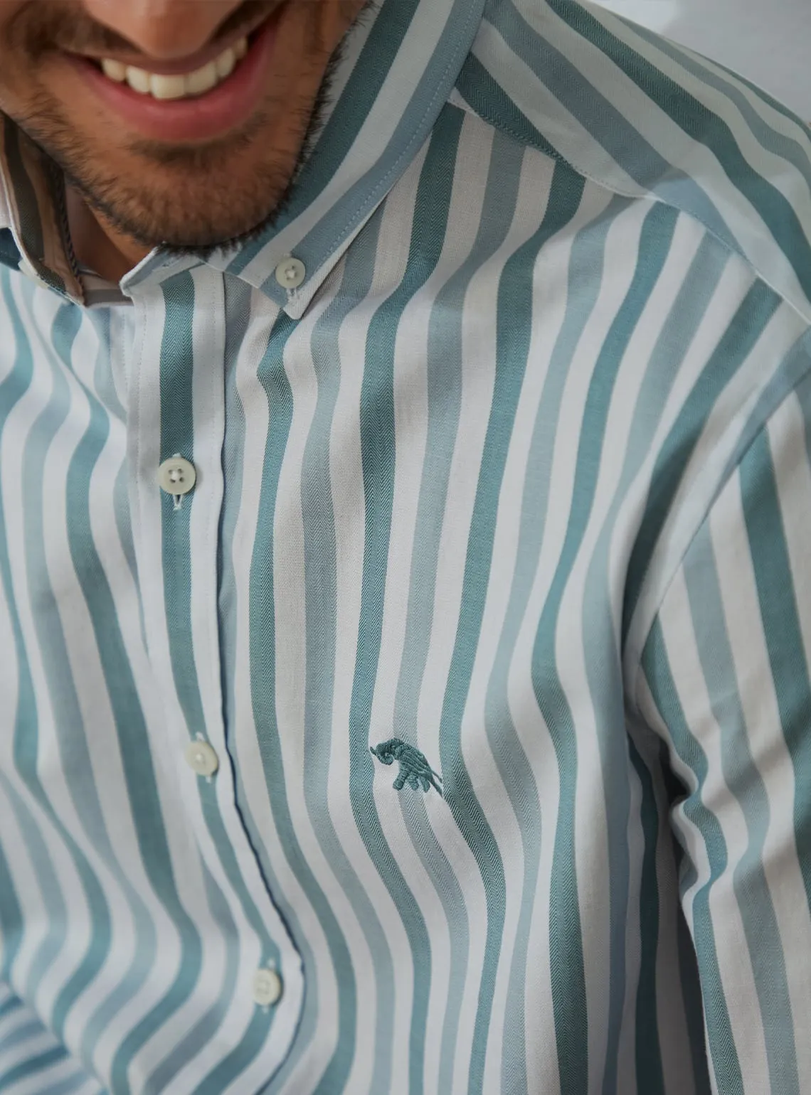Juniper Blue Stripe Shirt
