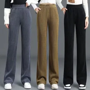 🔥Last Day Sale 49%🔥Women's Versatile Simple Stretch Elastic Waist Loose Wide  Leg Pants