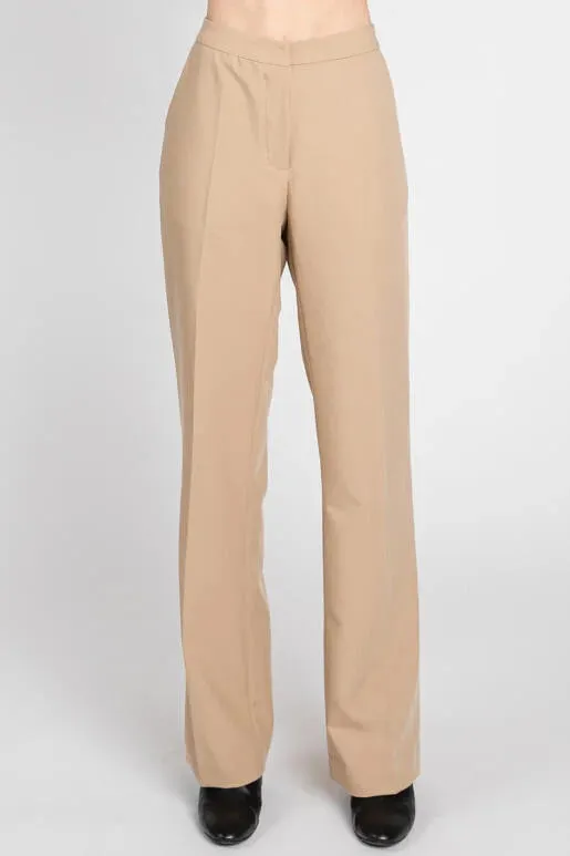 Latte Muse Straight Leg Elastic Waist Trouser Pant