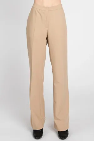 Latte Muse Straight Leg Elastic Waist Trouser Pant