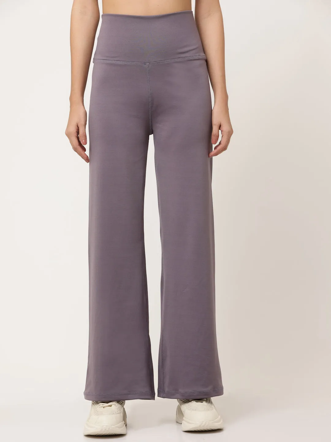 Lavender Flared High Rise Full Length Yoga Pants