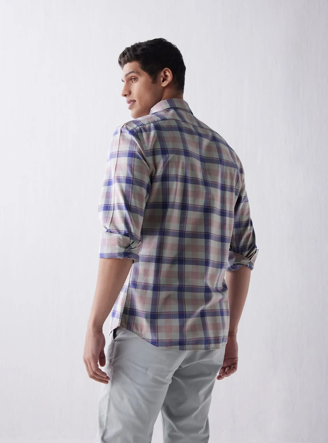 Lavender Meadow Check Shirt