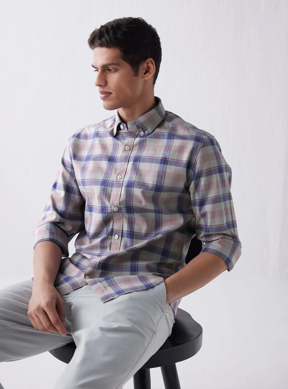 Lavender Meadow Check Shirt