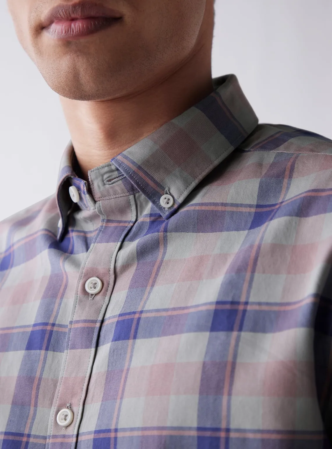 Lavender Meadow Check Shirt