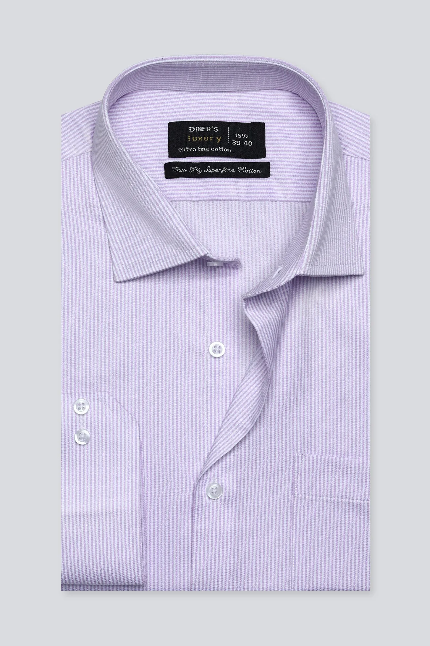 Light Purple Stripe Formal Shirt
