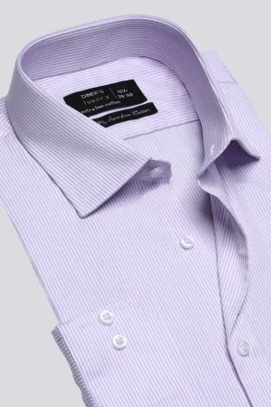 Light Purple Stripe Formal Shirt