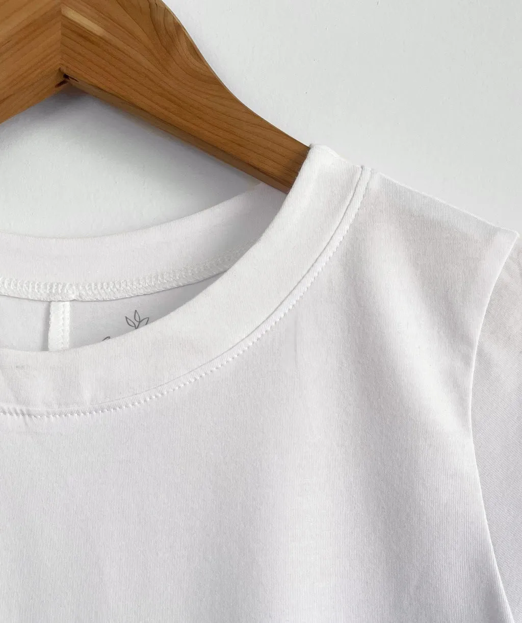 LOVE fitted tee in White