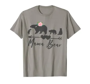 Mama Bear T-Shirt Cool Mom Mothers Day Gift for Mother Tee