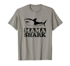 Mama Shark T-Shirt Mother Mom Gift