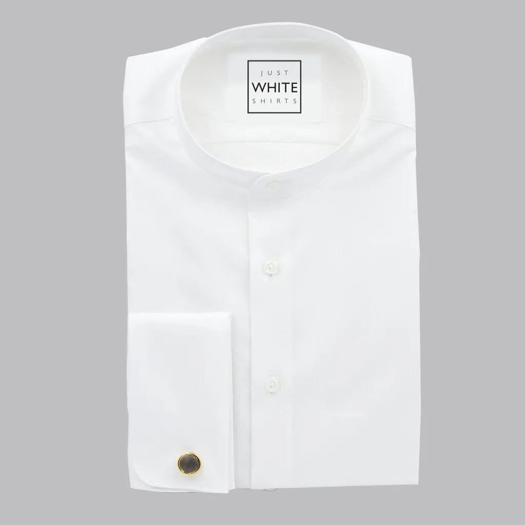 MANDARIN COLLAR FRENCH CUFF, THE ULTIMATE WHITE SHIRT