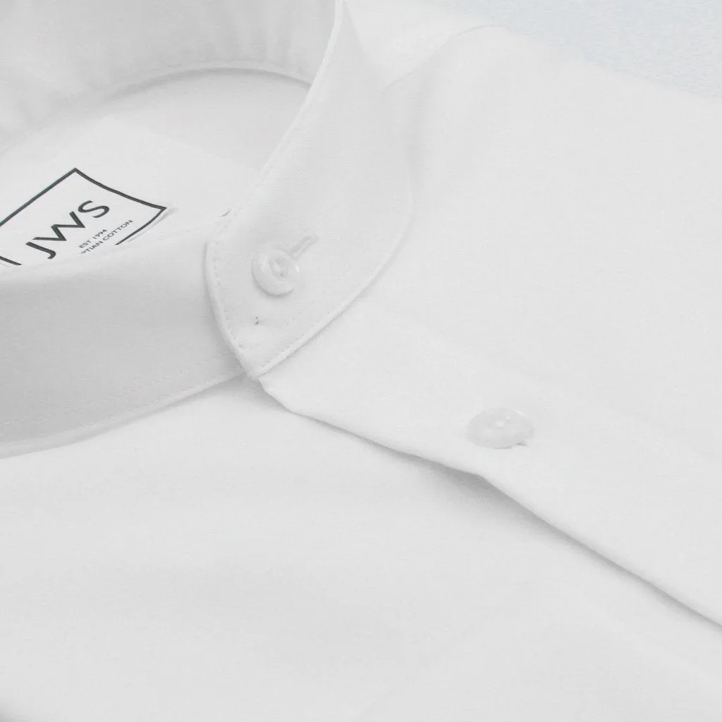 MANDARIN COLLAR FRENCH CUFF, THE ULTIMATE WHITE SHIRT