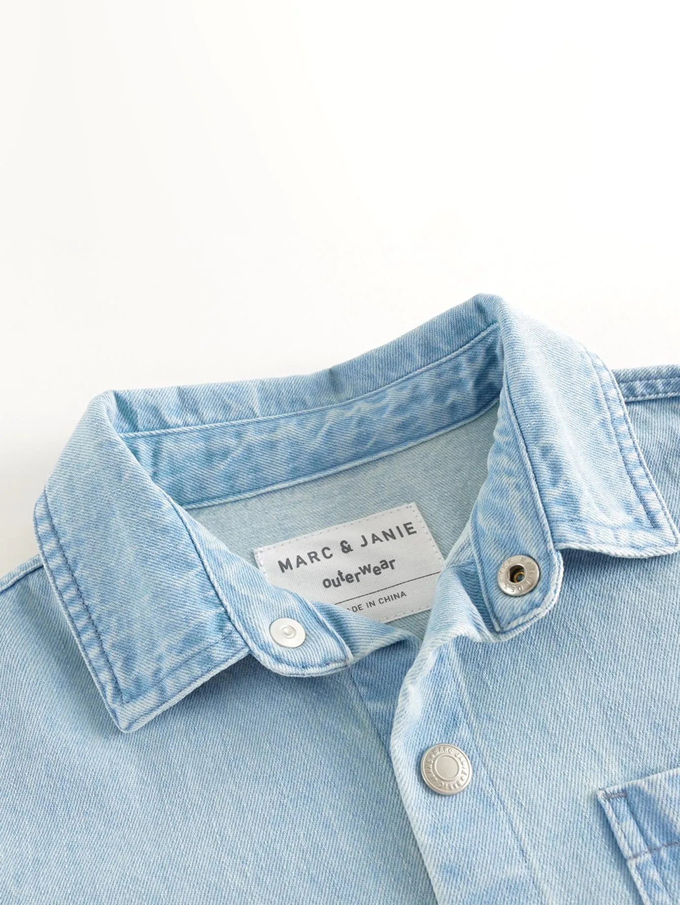 MARC & JANIE Boys Casual Trendy Cotton Denim Shirts 250105