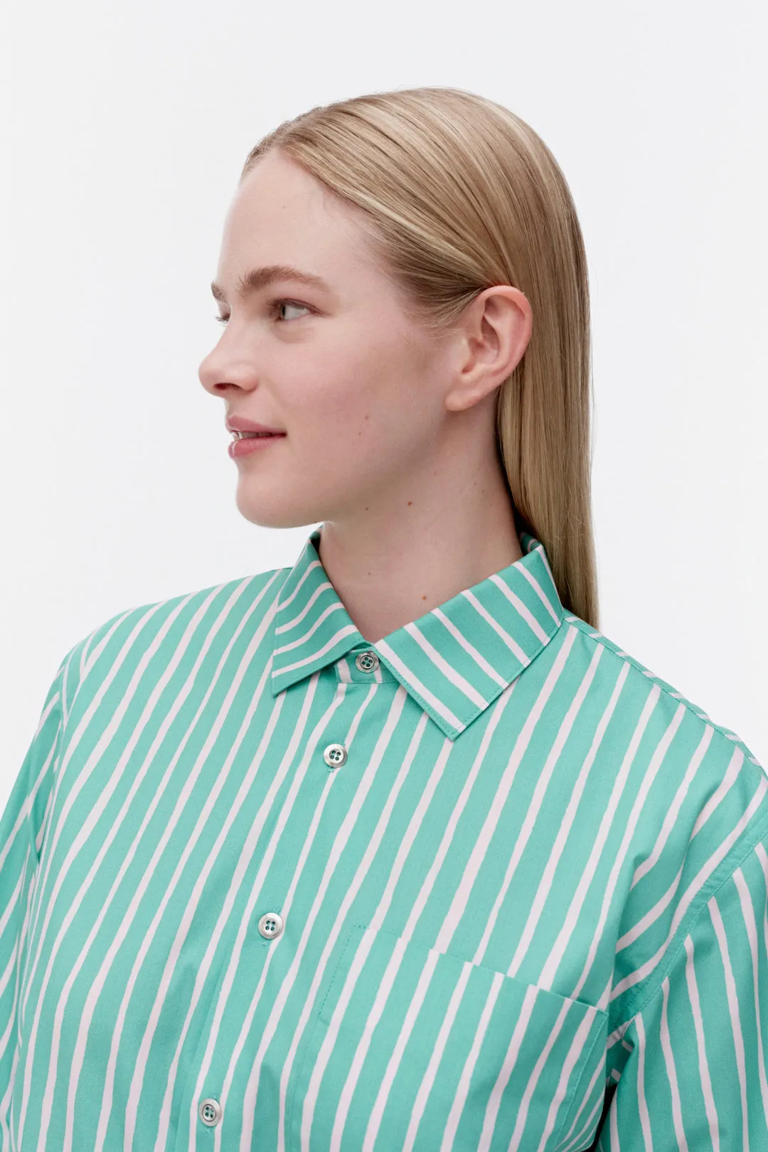 Marimekko Jokapoika Mint Green/Light Pink Shirt