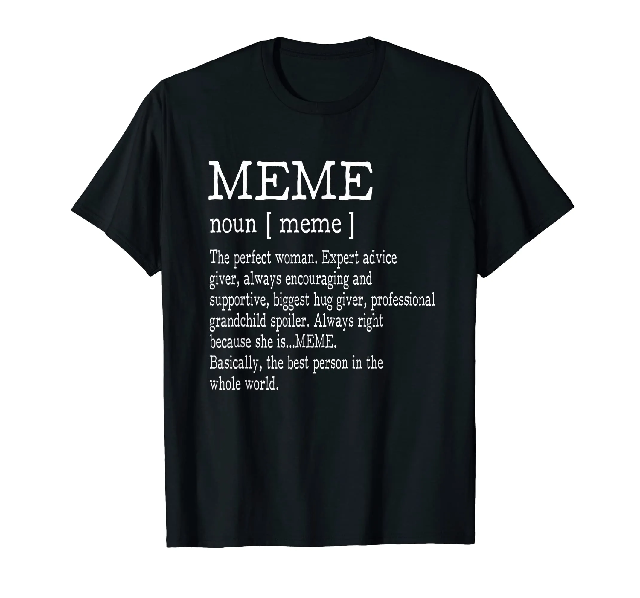 Meme Definition Grandma Mother Day Gifts Women T-Shirt