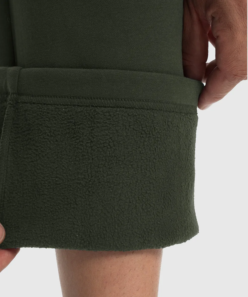 Men's Cotton Polyester Fleece Wide Leg Sweatpants