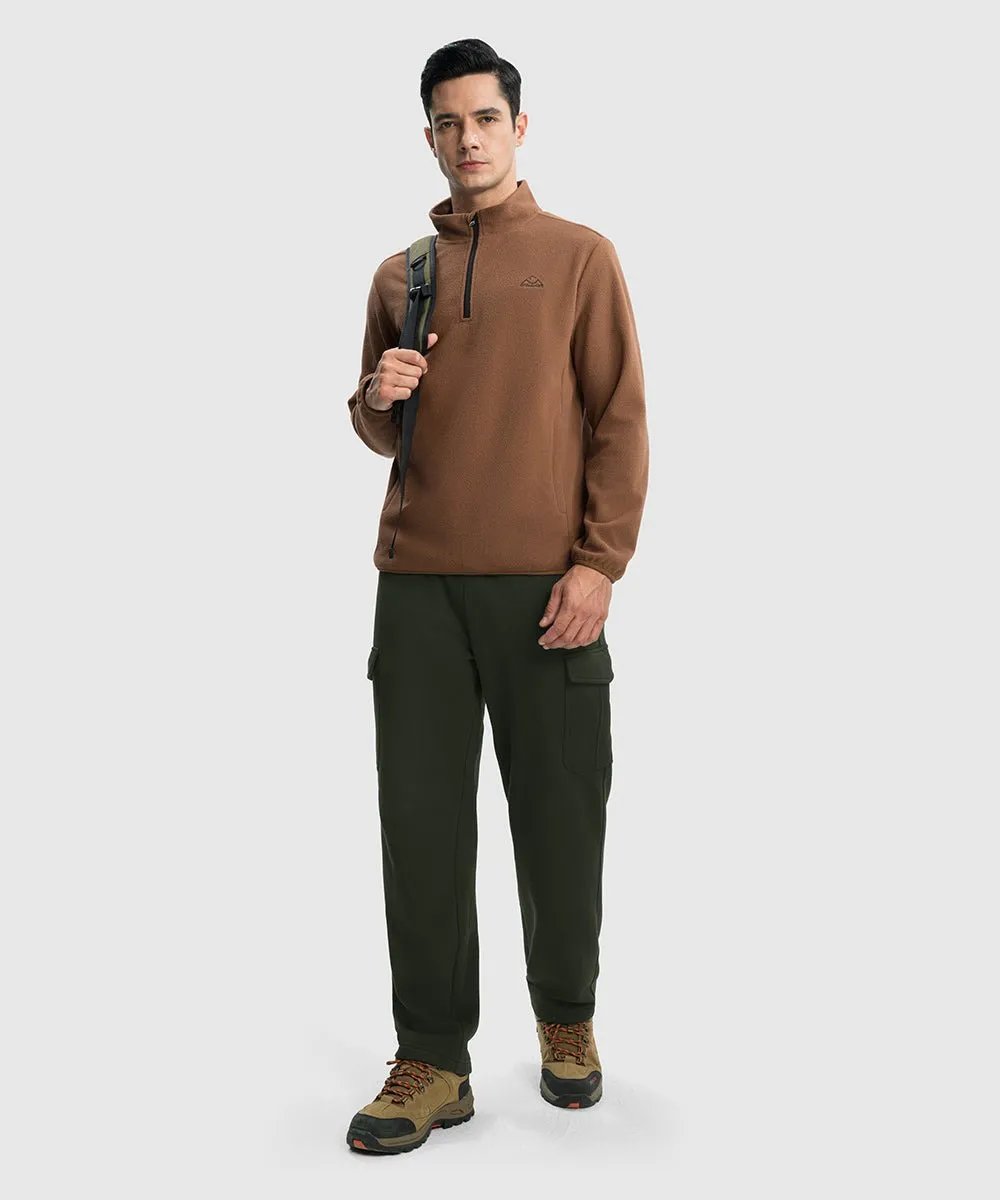 Men's Cotton Polyester Fleece Wide Leg Sweatpants