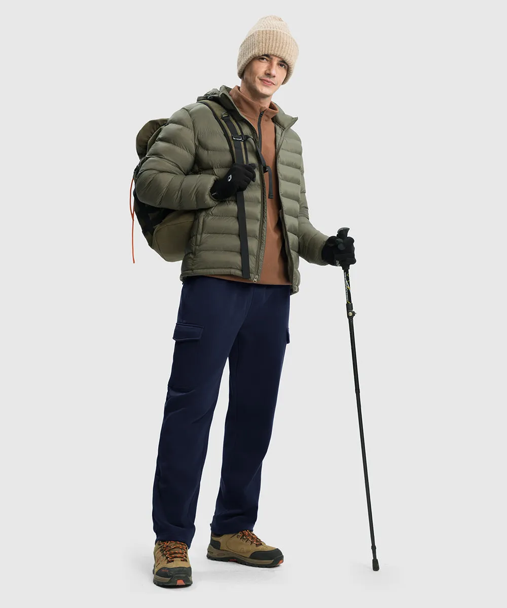 Men's Cotton Polyester Fleece Wide Leg Sweatpants