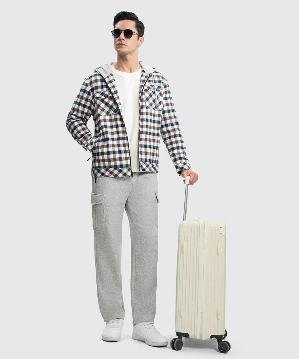 Men's Cotton Polyester Fleece Wide Leg Sweatpants