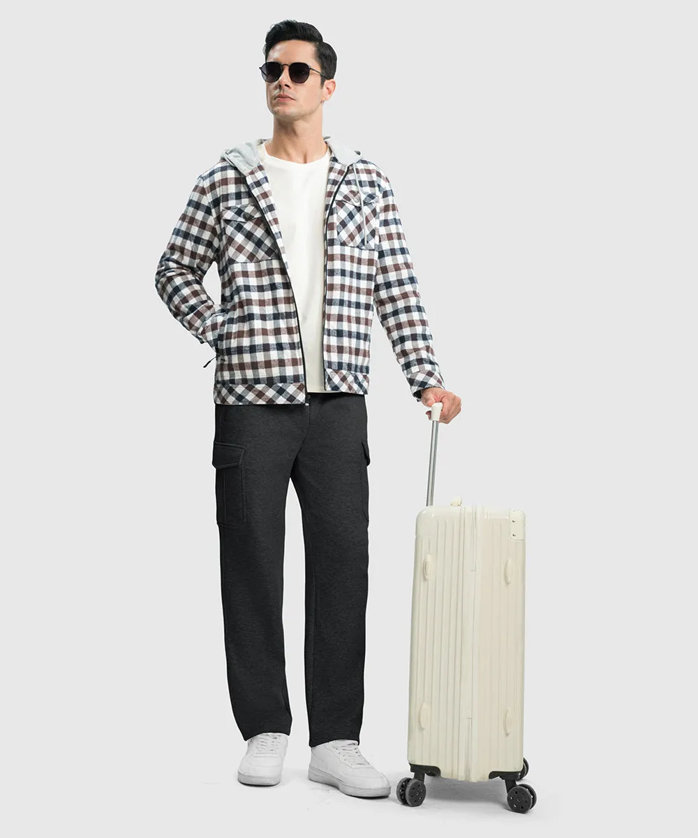 Men's Cotton Polyester Fleece Wide Leg Sweatpants