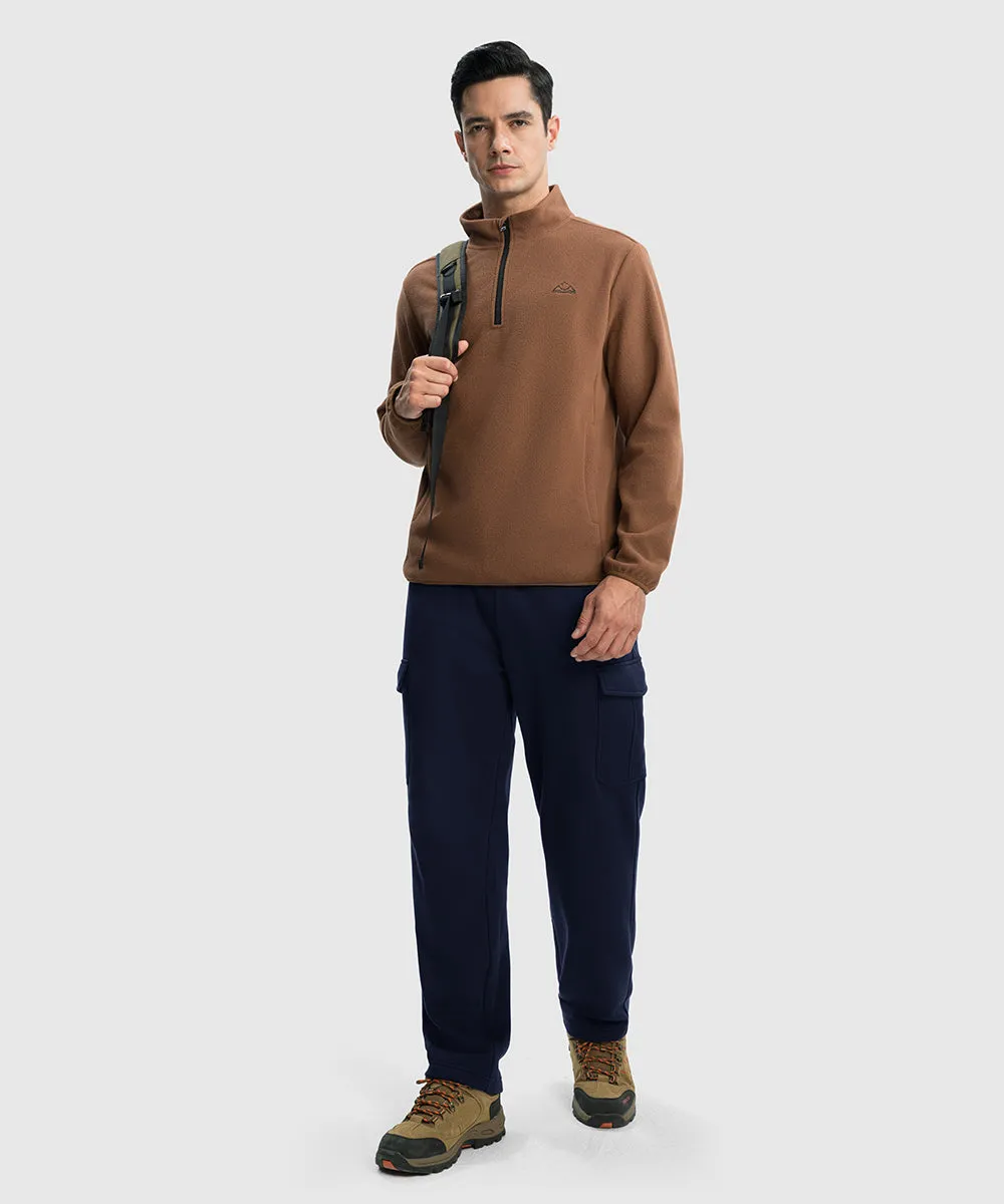Men's Cotton Polyester Fleece Wide Leg Sweatpants