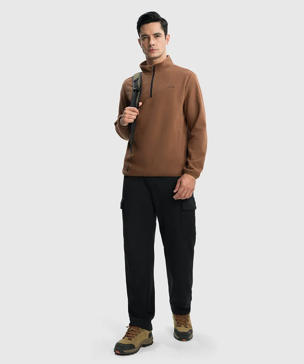 Men's Cotton Polyester Fleece Wide Leg Sweatpants