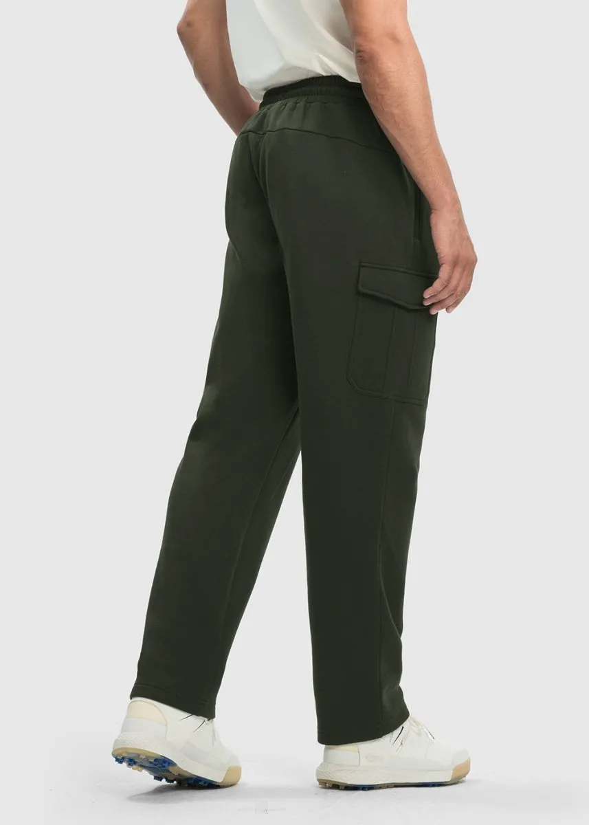 Men's Cotton Polyester Fleece Wide Leg Sweatpants