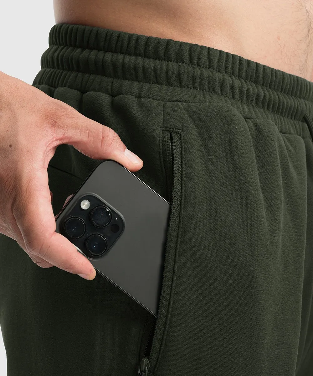 Men's Cotton Polyester Fleece Wide Leg Sweatpants