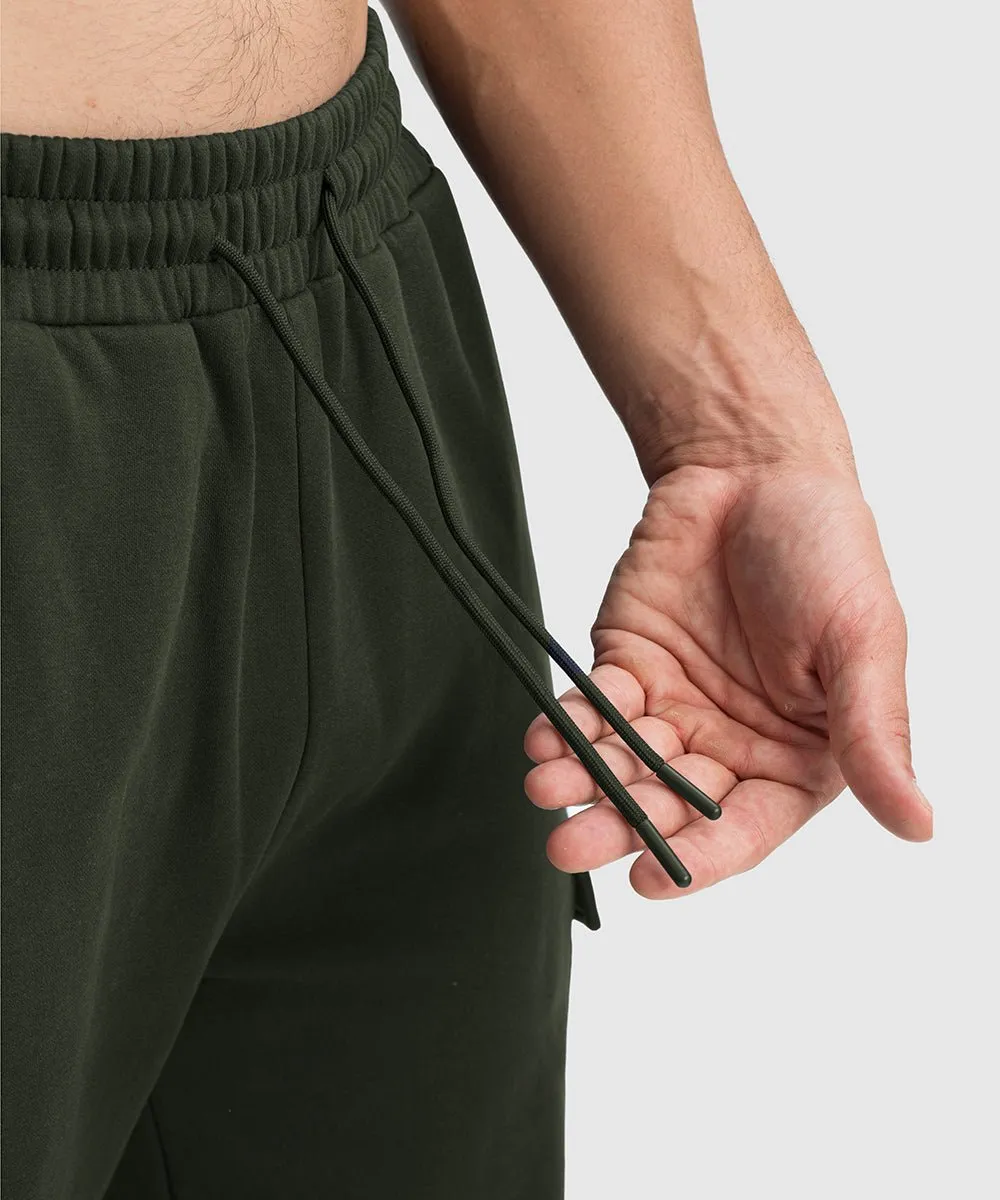Men's Cotton Polyester Fleece Wide Leg Sweatpants