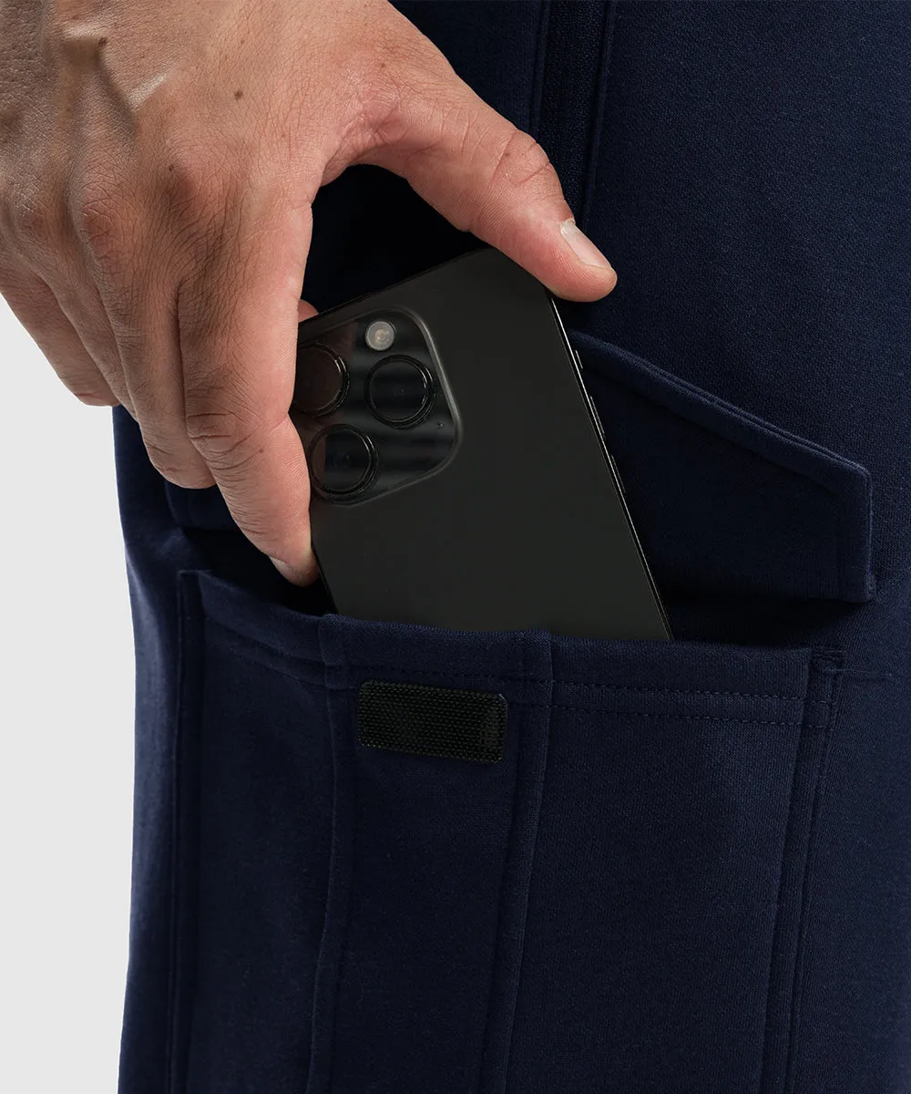 Men's Cotton Polyester Fleece Wide Leg Sweatpants