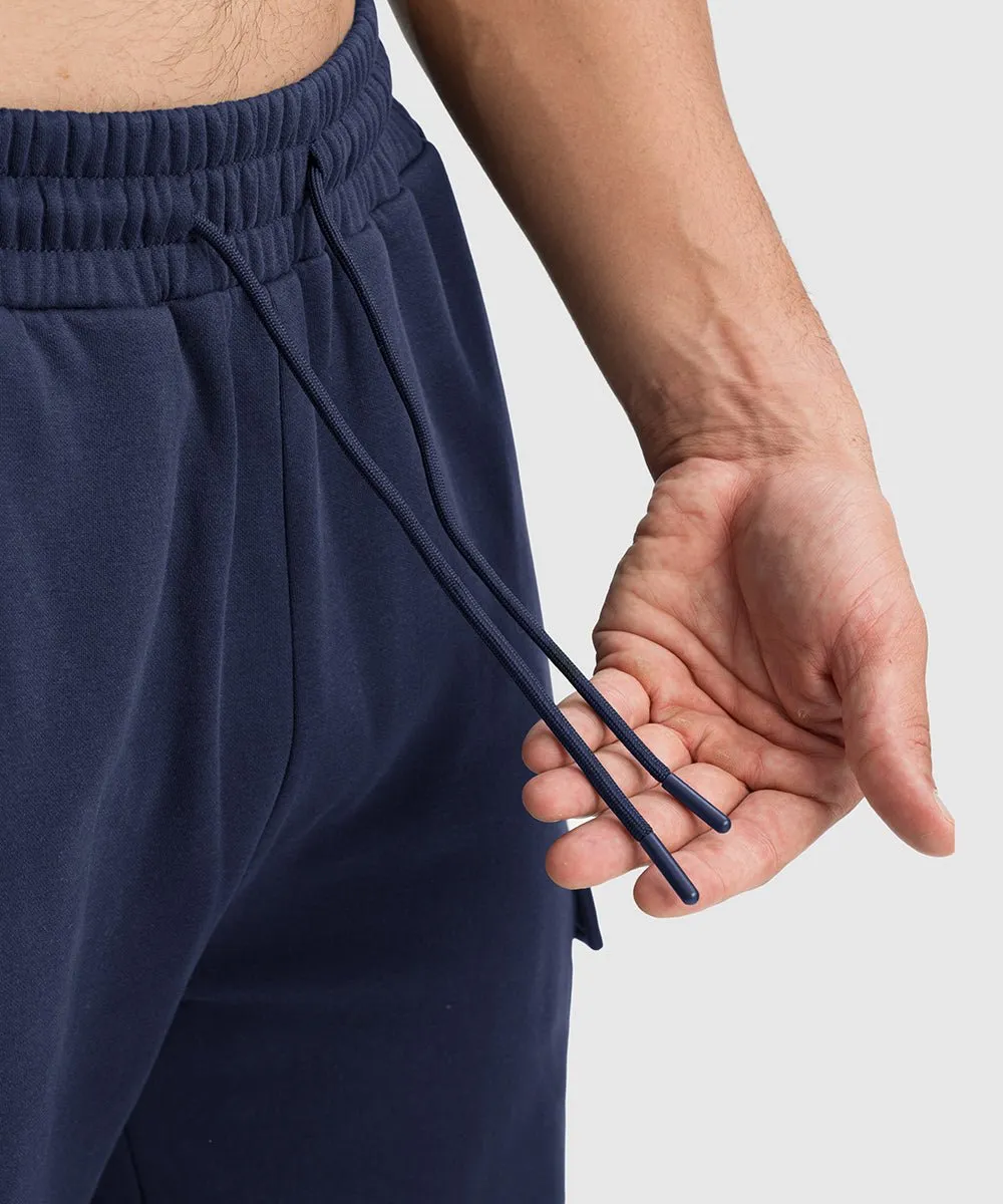 Men's Cotton Polyester Fleece Wide Leg Sweatpants
