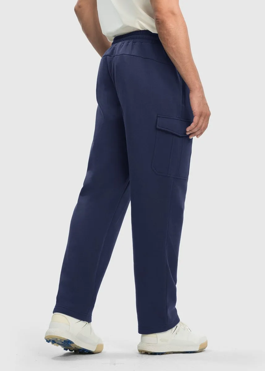 Men's Cotton Polyester Fleece Wide Leg Sweatpants