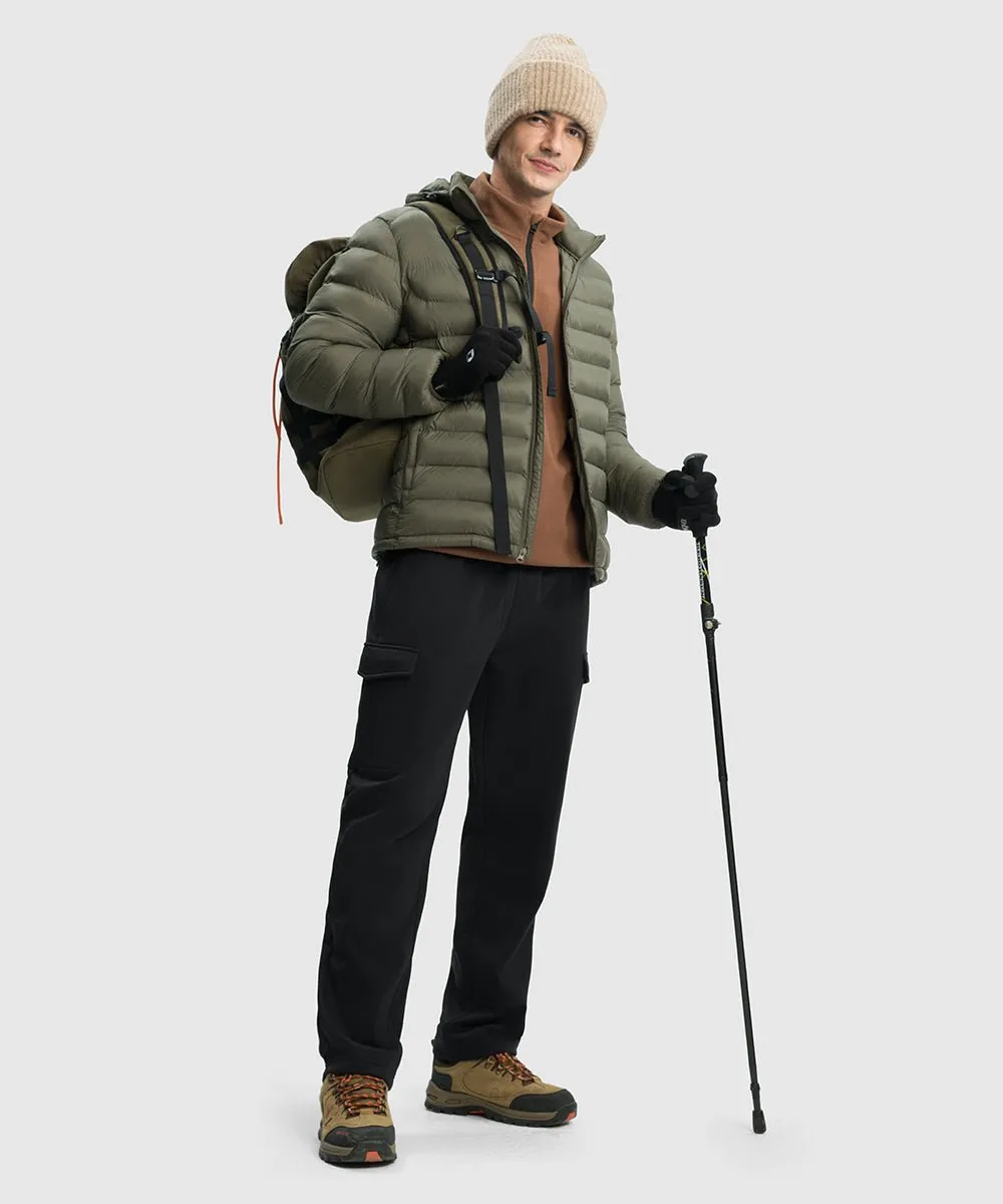 Men's Cotton Polyester Fleece Wide Leg Sweatpants