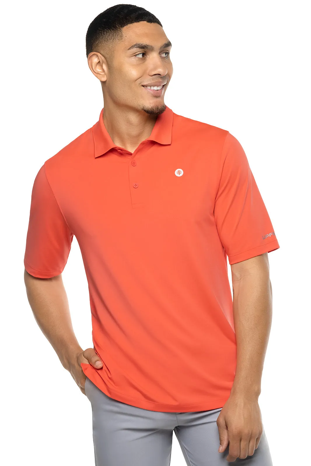 Men's Erodym Short Sleeve Golf Polo  |  Vivid Coral