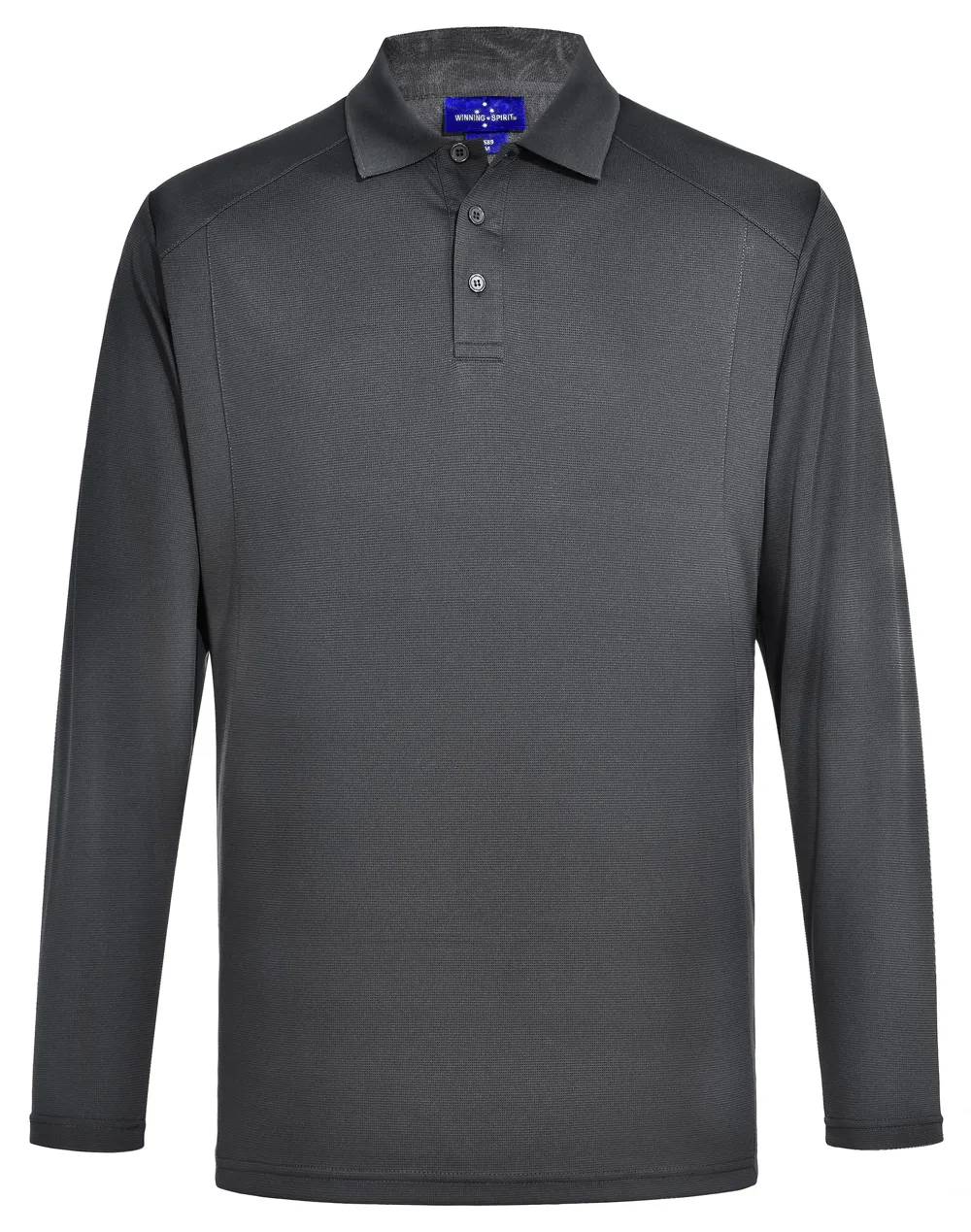 Mens Lucky Bamboo Polo Tee- Long Sleeve