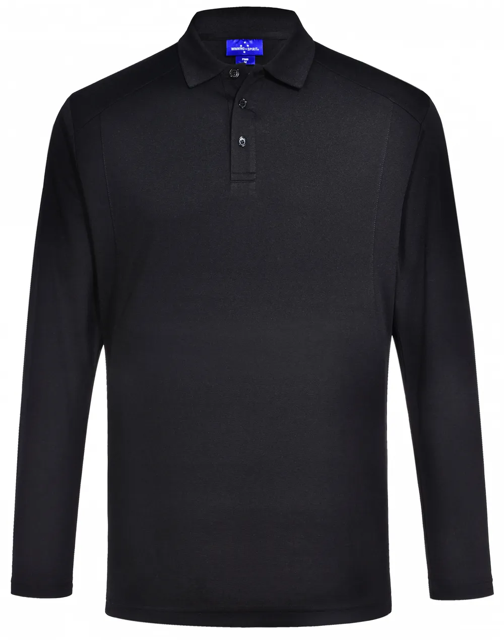 Mens Lucky Bamboo Polo Tee- Long Sleeve