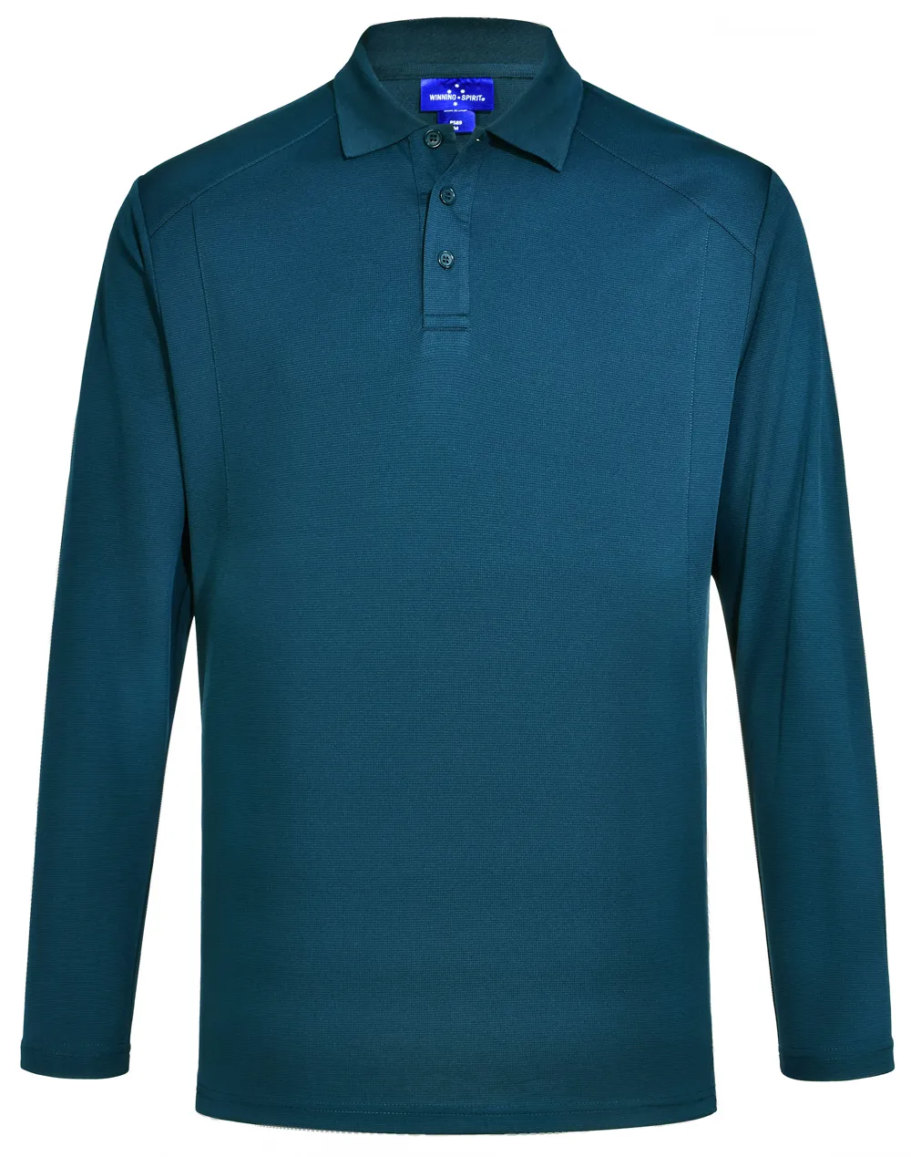 Mens Lucky Bamboo Polo Tee- Long Sleeve