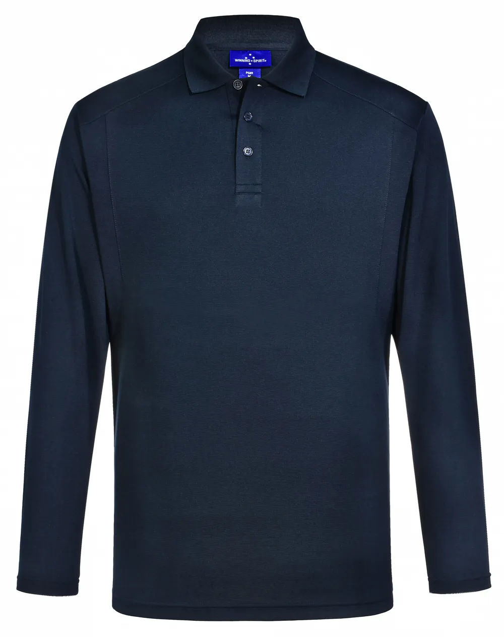 Mens Lucky Bamboo Polo Tee- Long Sleeve