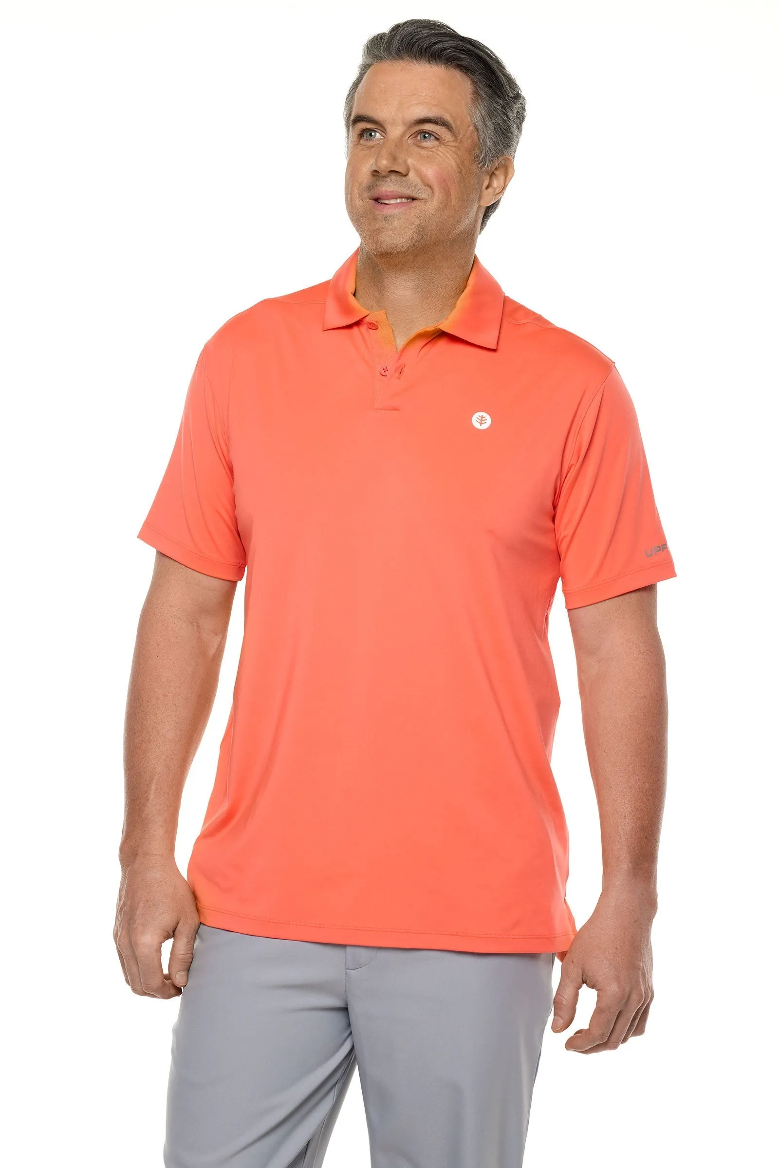 Men's Victory Lap Short Sleeve Golf Polo | Vivid Coral