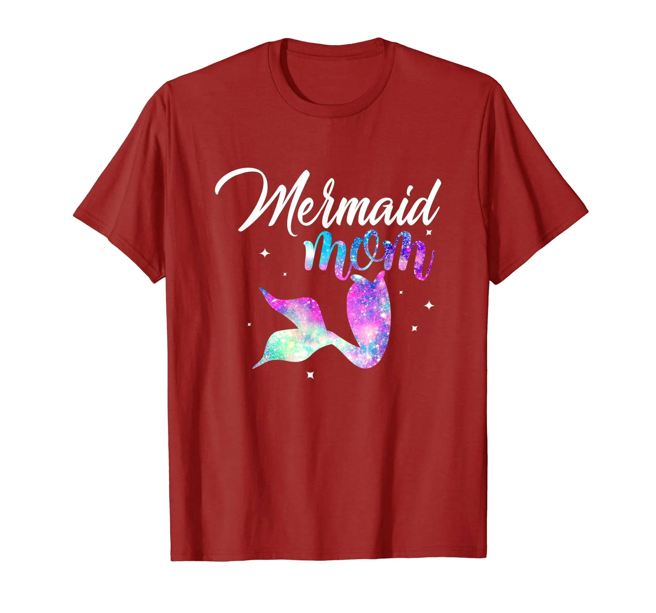 Mermaid Mom Mother T-Shirt Mermom Birthday Party Gift Tshirt