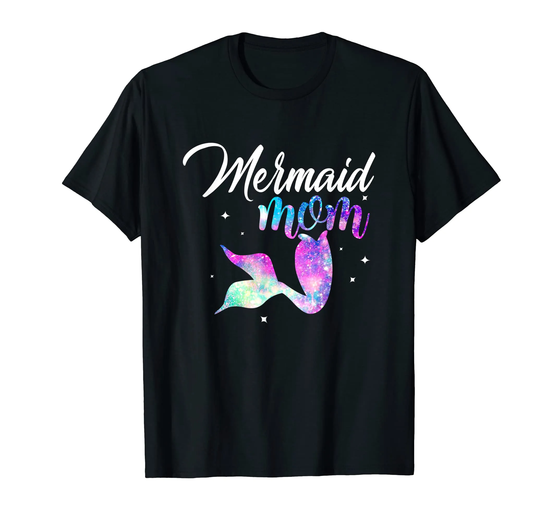 Mermaid Mom Mother T-Shirt Mermom Birthday Party Gift Tshirt